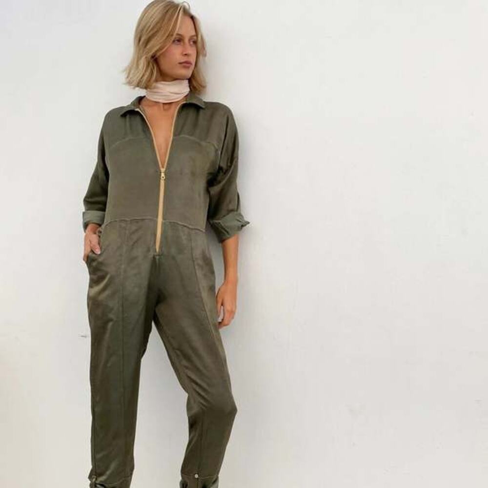 Cali Dreaming Flightsuitin Khaki